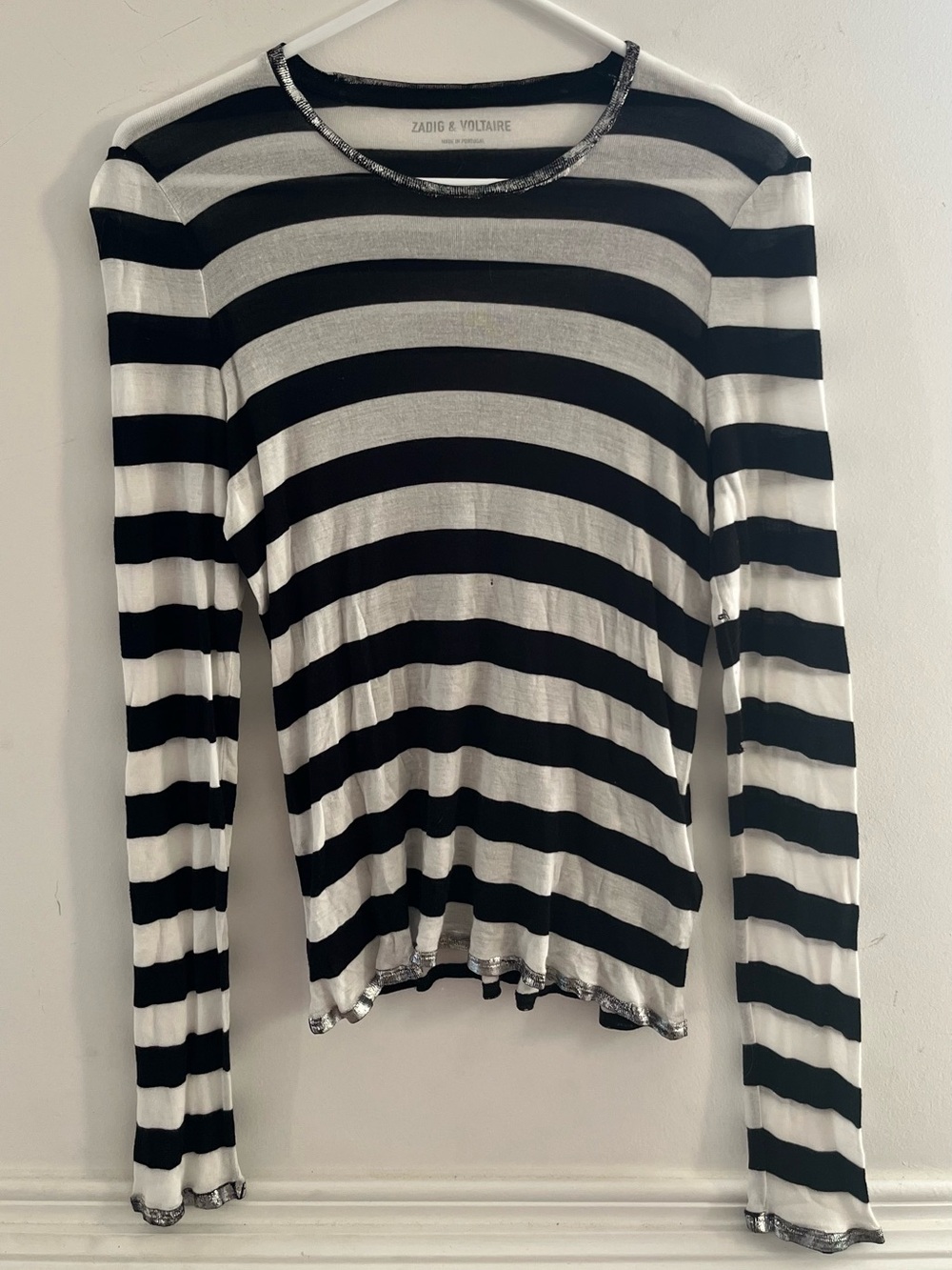 Zadig & Voltaire Willy Foil Long Sleeve Shirt